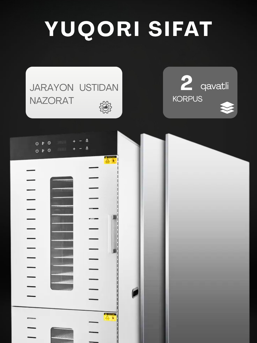 Uskunalar.uz - Сушилка для овощей и фруктов / дегидратор для фруктов, овощей и пастилы Uskunalar.uz US-48