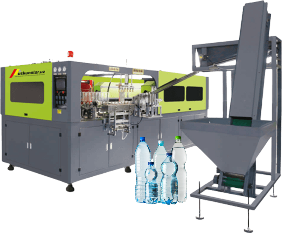 Uskunalar.uz - Automatic plastic bottle production equipment US-LGB-4-1.5L