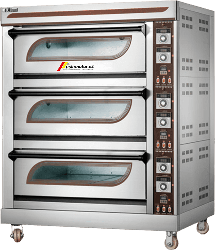 Uskunalar.uz - Electric oven with 3 decks, 6 trays US-V2-FKB-3