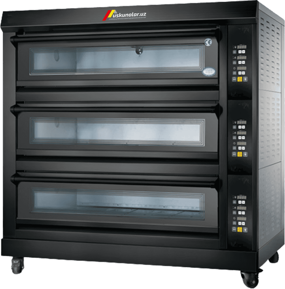 Uskunalar.uz - Electric oven with 3 decks, 9 trays US-V3-FKB-3L