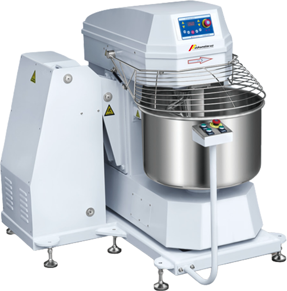 Uskunalar.uz - Automatic flip cylinder dough mixer US-MBFG-100 kg