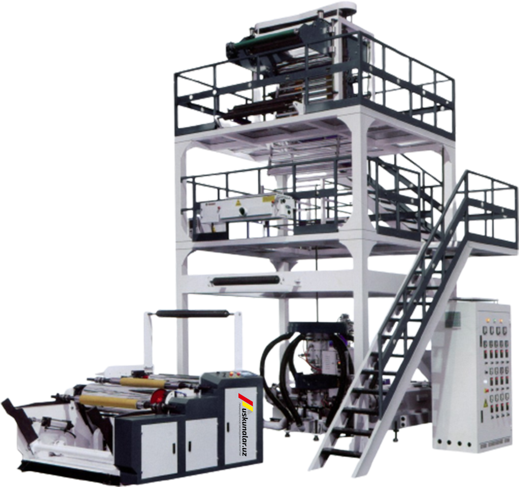 Uskunalar.uz - Polietilen paket ishlab chiqarish uskunalar jamlanmasi (3 qavatli)US-SJ-60/2L-ABA