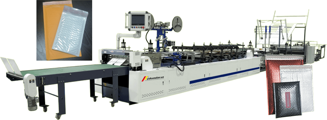 Uskunalar.uz - Avtomatik konvert shaklidagi paket ishlab chiqarish uskunasi US-XYXFD-800