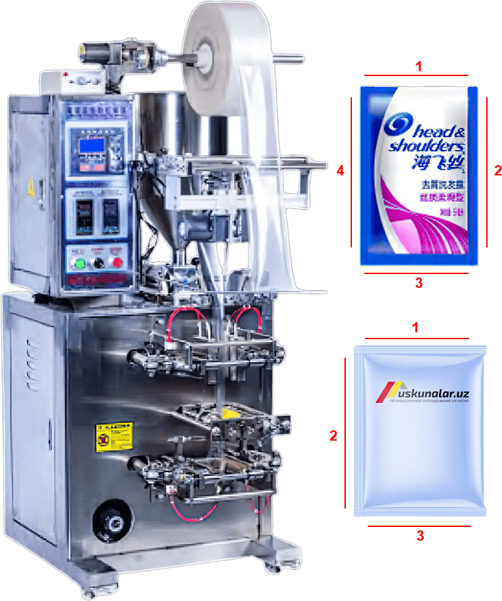 Uskunalar.uz - Liquid and paste filling pack machine US-GS006