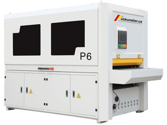 Uskunalar.uz - Шлифовальное оборудование для дерева со специальной щеткой US-SK1000- P6 with PLC