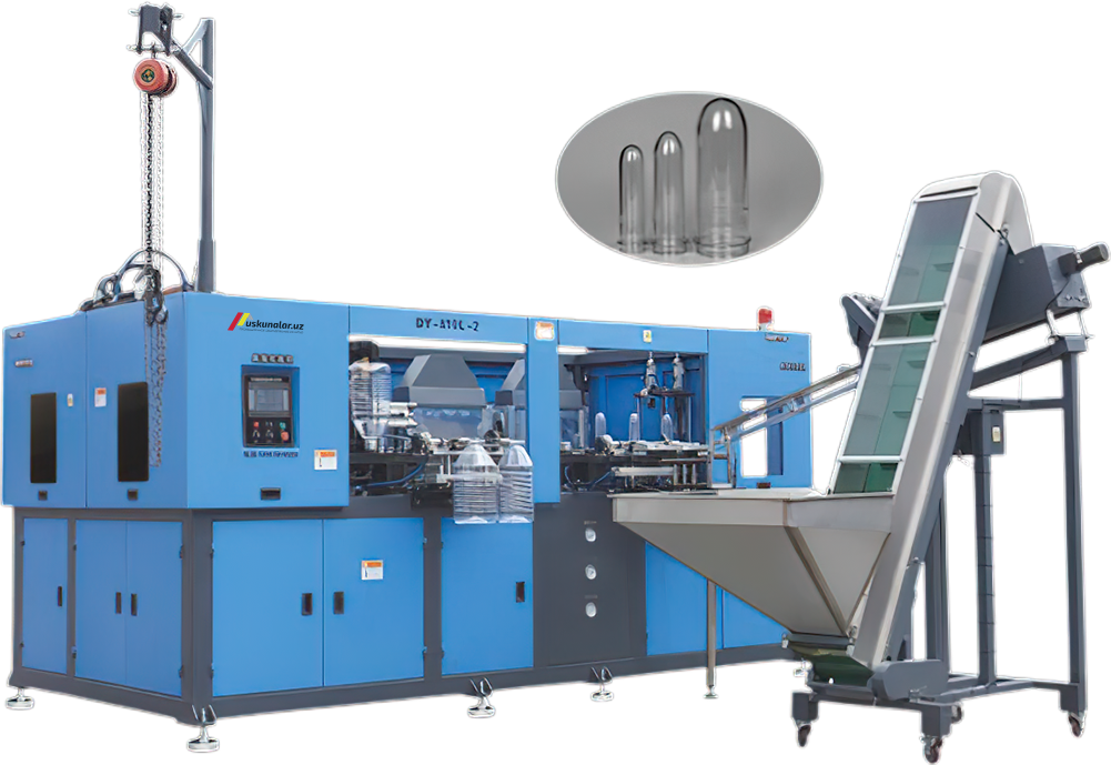 Uskunalar.uz - Full automatic blow molding machine US-DY-A10L-2