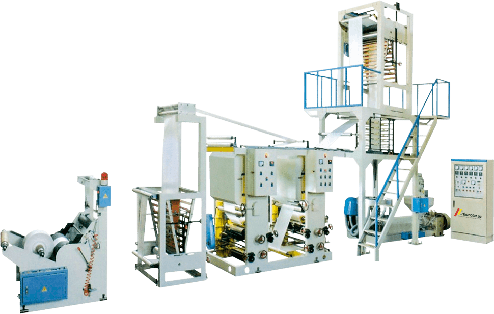 Uskunalar.uz - Polietilen rulonli plyonka ishlab chiqarish uchun ekstruder US-SJA50-YT(ASY)2600