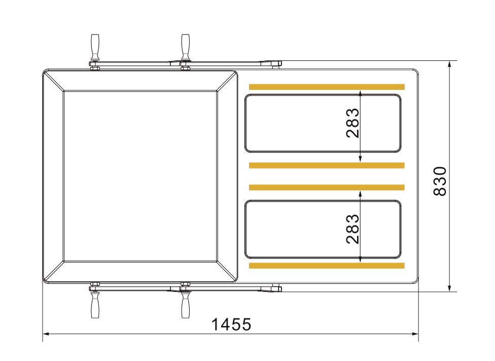 Uskunalar.uz - Double chamber vacuum packager (with four sealing bars) US-DZW-600/4SB