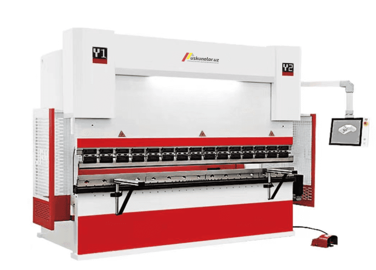 Uskunalar.uz - Metal listlarni bukish uskunasi (listogib) USMFK 160T/2500 4+1 axis with DELEM DA 53T Controller