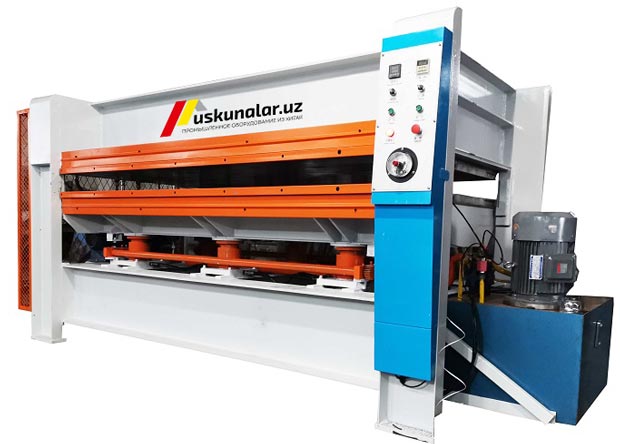 Uskunalar.uz - 120 tonnali gidravlik issiq press uskunasi US-MH3848X120T, 1-2-3 qatlamli