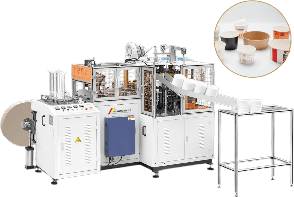 Uskunalar.uz - Qog'oz idishlar (kosalar) ishlab chiqarish uskunasi US-MB-C35H
