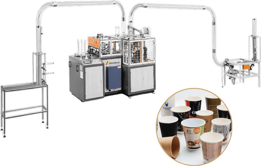 Uskunalar.uz - Оборудование для производства одноразовых бумажных стаканчиков US-ZKT-09H