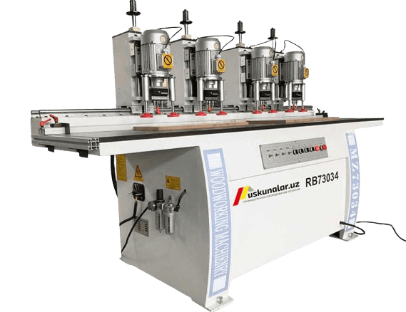 Uskunalar.uz - Four heads hinge hole drilling machine US-RB-73034