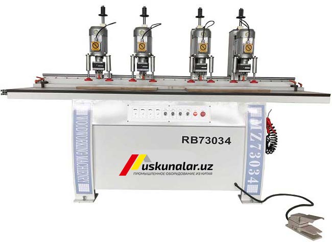 Uskunalar.uz - Four heads hinge hole drilling machine US-RB-73034