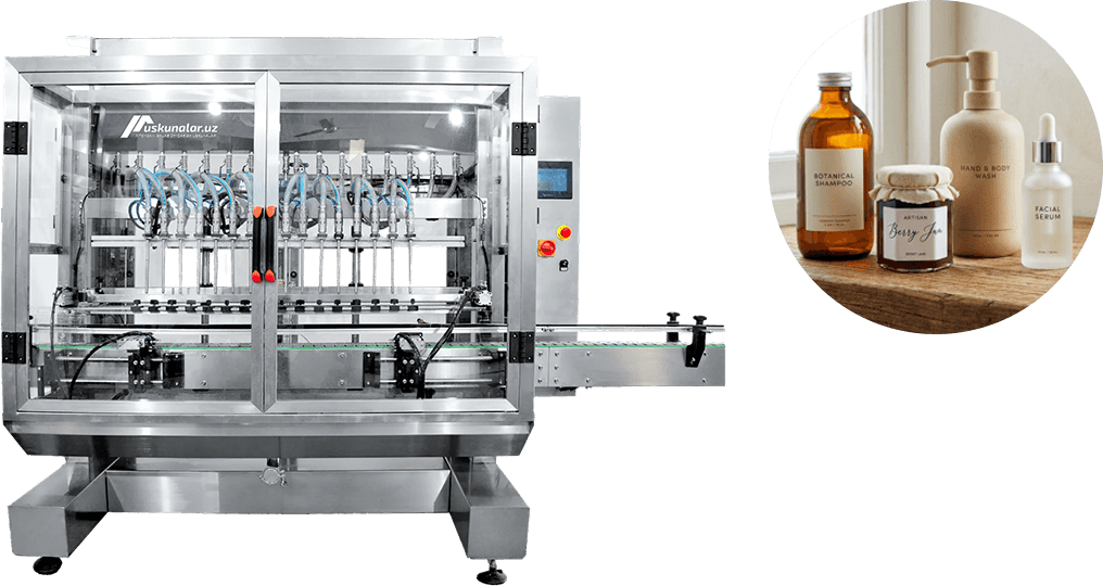 suyuqlik to'ldirish, sharbat to'ldirish uskunasi, suv to'ldirish uskunasi, rozliv uskunasi, napitka to'ldirish, spirt to'ldirish, ichimlik to'ldirish uskunasi, shampun to'ldirish uskunasi, idish yuvish suyuqligi to'ldirish uskunasi, mayonez to'ldirish uskunasi
